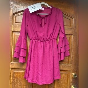 Pink Lily magenta dress, size small